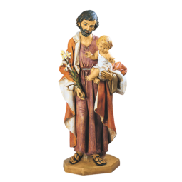 40"H Saint Joseph with Child Statue by Fontanini